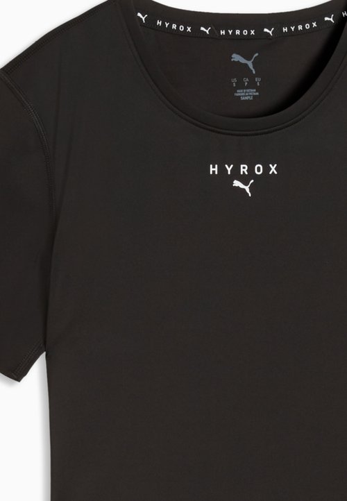 PUMA W X HYROX PWRMODE CROP TEE - Sports T-shirt black — foto 6