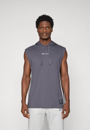 Champion SLEEVELESS HOODIE - T-shirts print - dark grey