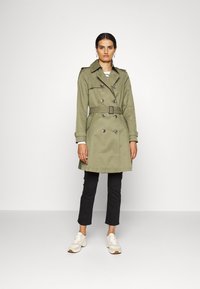 Lauren Ralph Lauren LINED COAT - Gabardina - olive