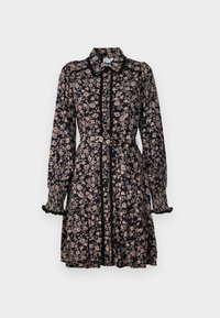 YASTILERA SHIRT DRESS - Abito a camicia - black/tilera fungi