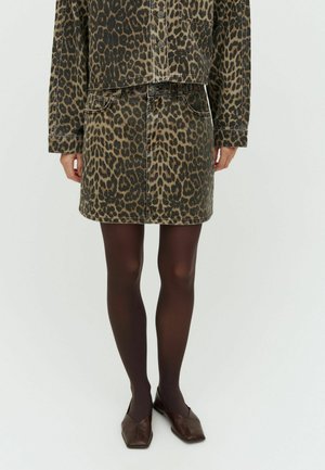 SAHARA-M - Džinsinis sijonas - leopard mist