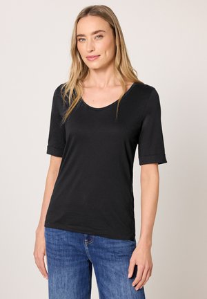 MIT TURN-UP - T-Shirt basic - schwarz