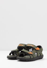 Timberland PERKINS ROW 2 STRAP - Vaellussandaalit - dark green