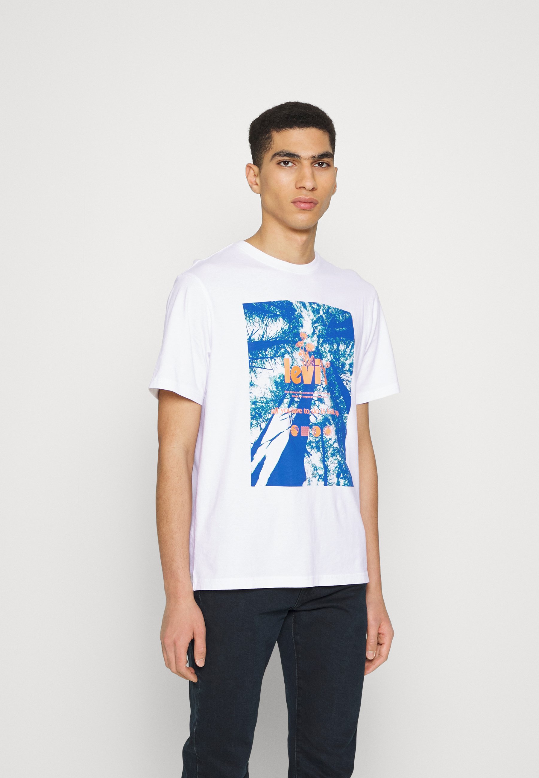 Levi's® RELAXED FIT TEE - T-shirt con stampa - white/bianco - Zalando.it