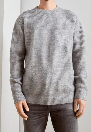 Maglione - mottled light grey