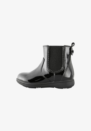 Next, Wide Fit - Leather Chelsea Ankle Boots - Lær-at-gå-sko - black patent