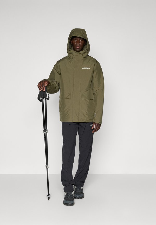 MULIT PADDING - Winter coat - olive strata3