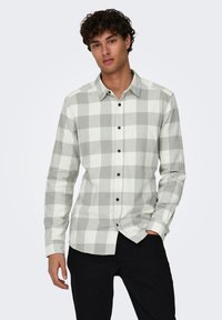 Only & Sons ONSGUDMUND CHECKED SHIRT - Hemd - grau