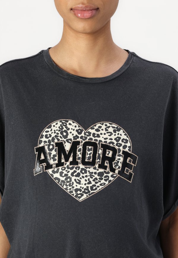 OLMLUCY LIFE LEO - Print T-shirt - phantom4