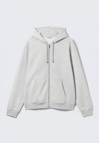 Mikina na zip - grey melange