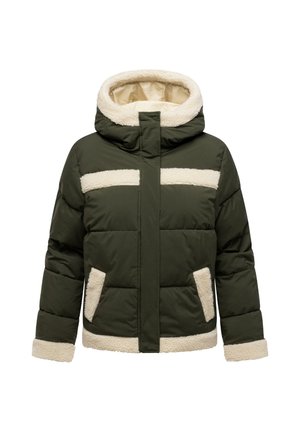 Winterjas - dark olive