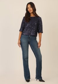 Apart PAILLETTEN - T-shirt con stampa - nachtblau