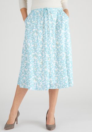 Damart FLORAL TREND - A-Linien-Rock - bleu feuillage