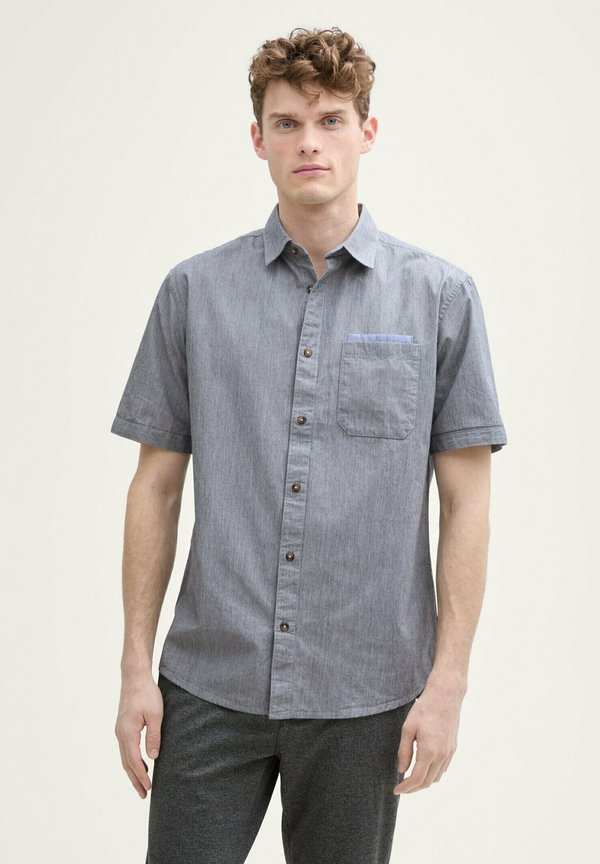 REGULAR FIT KURZARMHEMD MIT BRUSTTASCHE - Hemd