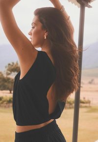 Next SQUARE NECK - Bluse - black