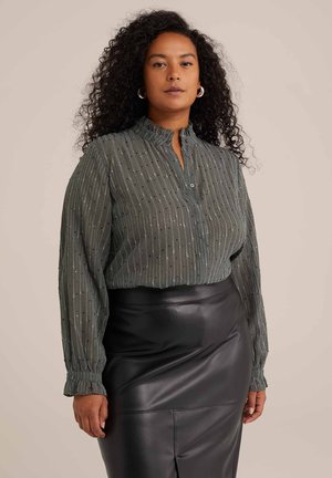 WE Fashion CURVE - Cămașă - green