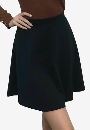 Lipsy FLIPPY  - A-line skirt - black jersey
