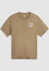 RELAXED FIT TEE - T-shirt med print - beige