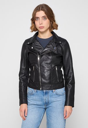 LIZAIG - Kožená bunda - black