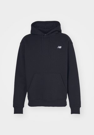 New Balance SPORT ESSENTIALS SMALL LOGO BRUSHED HOODIE - Pulóver - black