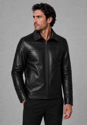 CYCAS D'OR, KENT - Chaqueta de cuero - black