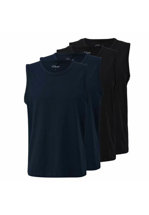 ÄRMELLOS 4ER PACK - Top - schwarz   navy