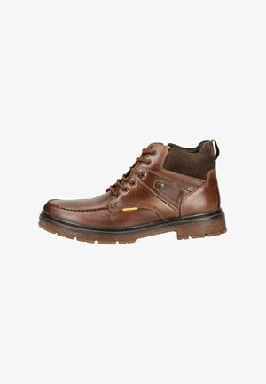 Lace-up ankle boots - tan