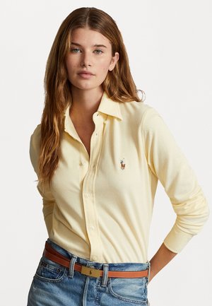 LONG SLEEVE BUTTON FRONT - Camisa - wicket yellow