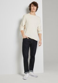 TOM TAILOR DENIM Strickpullover - oat milk melange