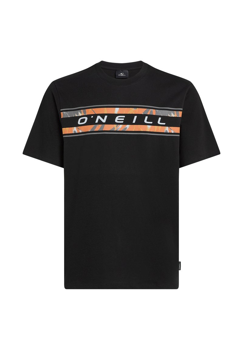 O’Neill T-shirt print gemêleerd zwart