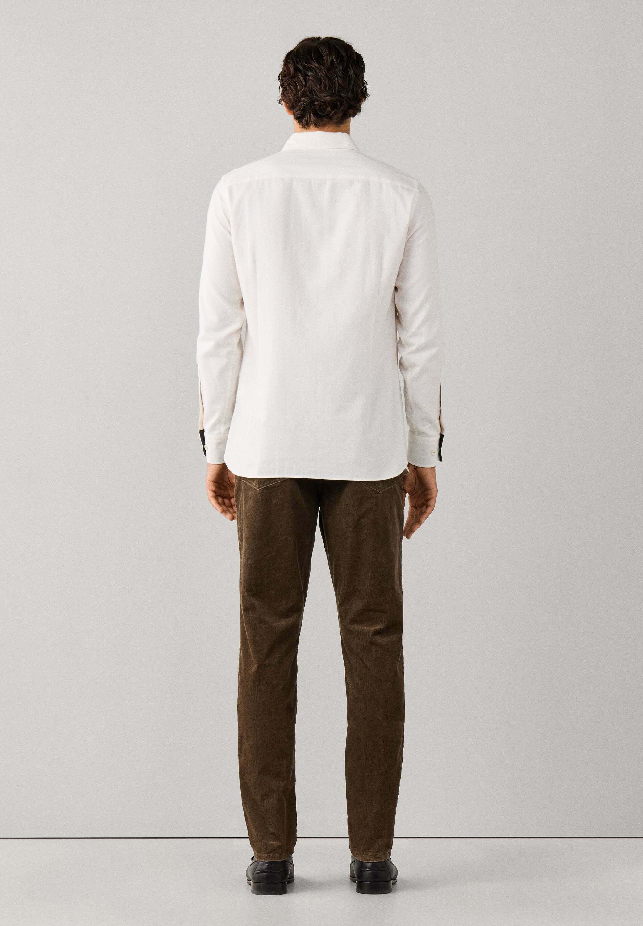 Hackett London HACKETT LONDON SHIRT FLANNEL TAPE - Camisa - off