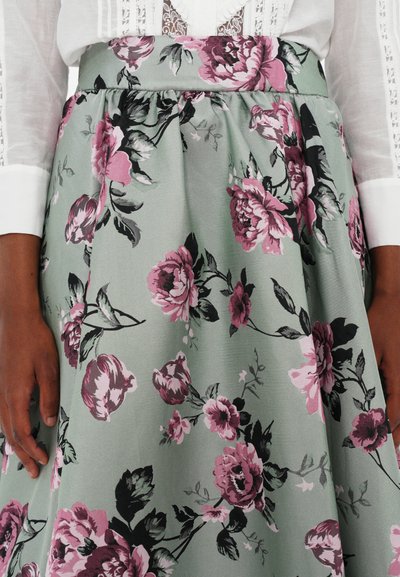 Alice + Olivia NILDA VOLUMINOUS SKIRT - A-lõikeline seelik - sage/multi-coloured