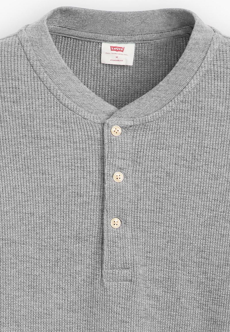 Chemise Polo Shirt Business Casual Manches Longues en Coton pour Homme - Gris Gris - Prêt-à-Porter