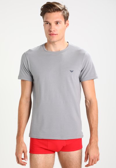 Emporio Armani CREW NECK 2 PACK - Φανέλα - gray/navy blue