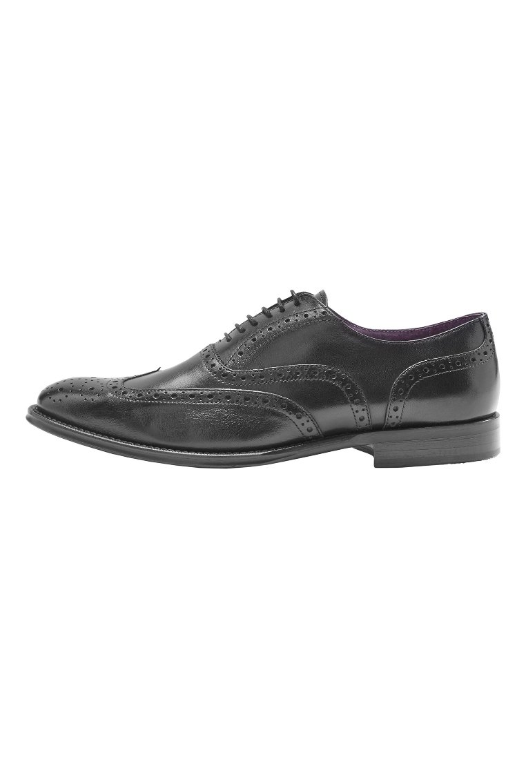 Next SIGNATURE WING CAP BROGUE - Pantofi eleganți cu șireturi - black