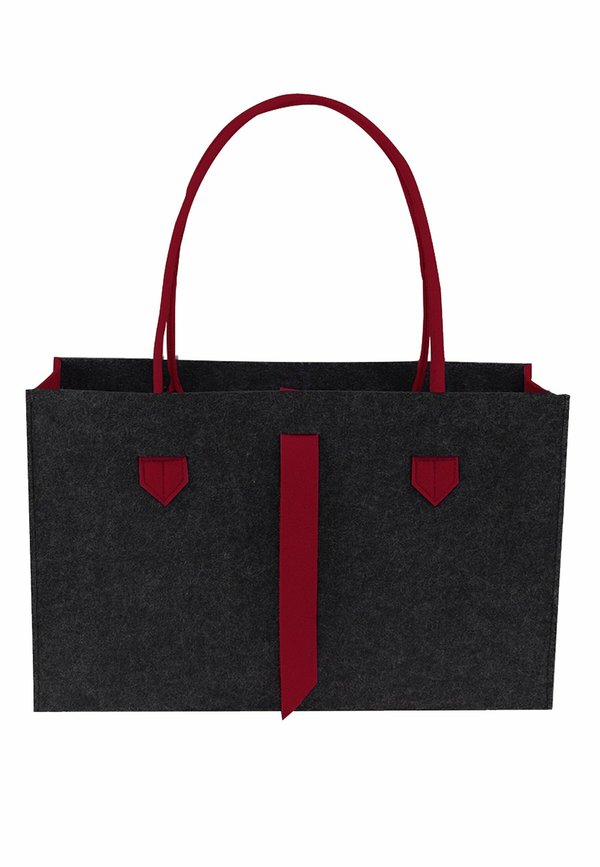 Shopping Bag - rot anthrazit