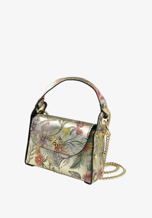 DrachenLeder UMHÄNGE - Handtas - gold farbig