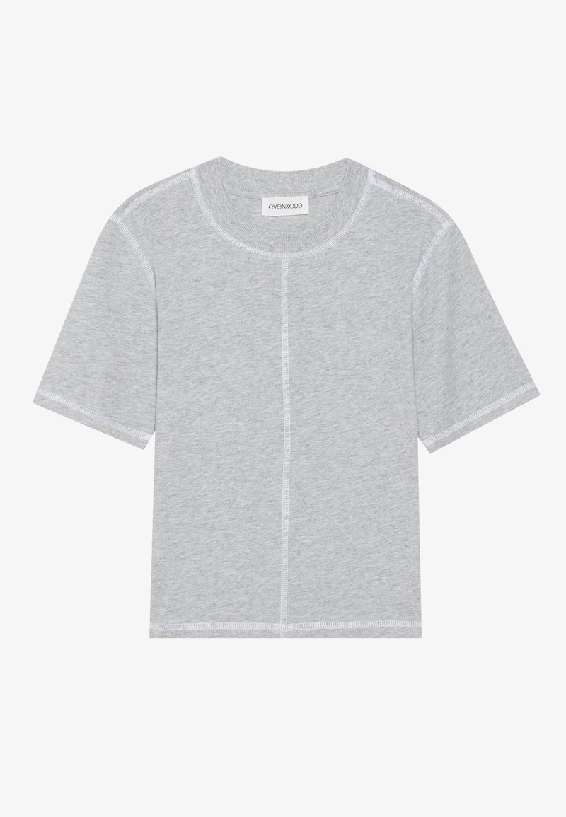 Even&Odd T-shirt basic lichtgrijs gemêleerd