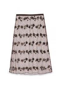 TRANSPARENT SEQUIN - Maxisukňa - brown
