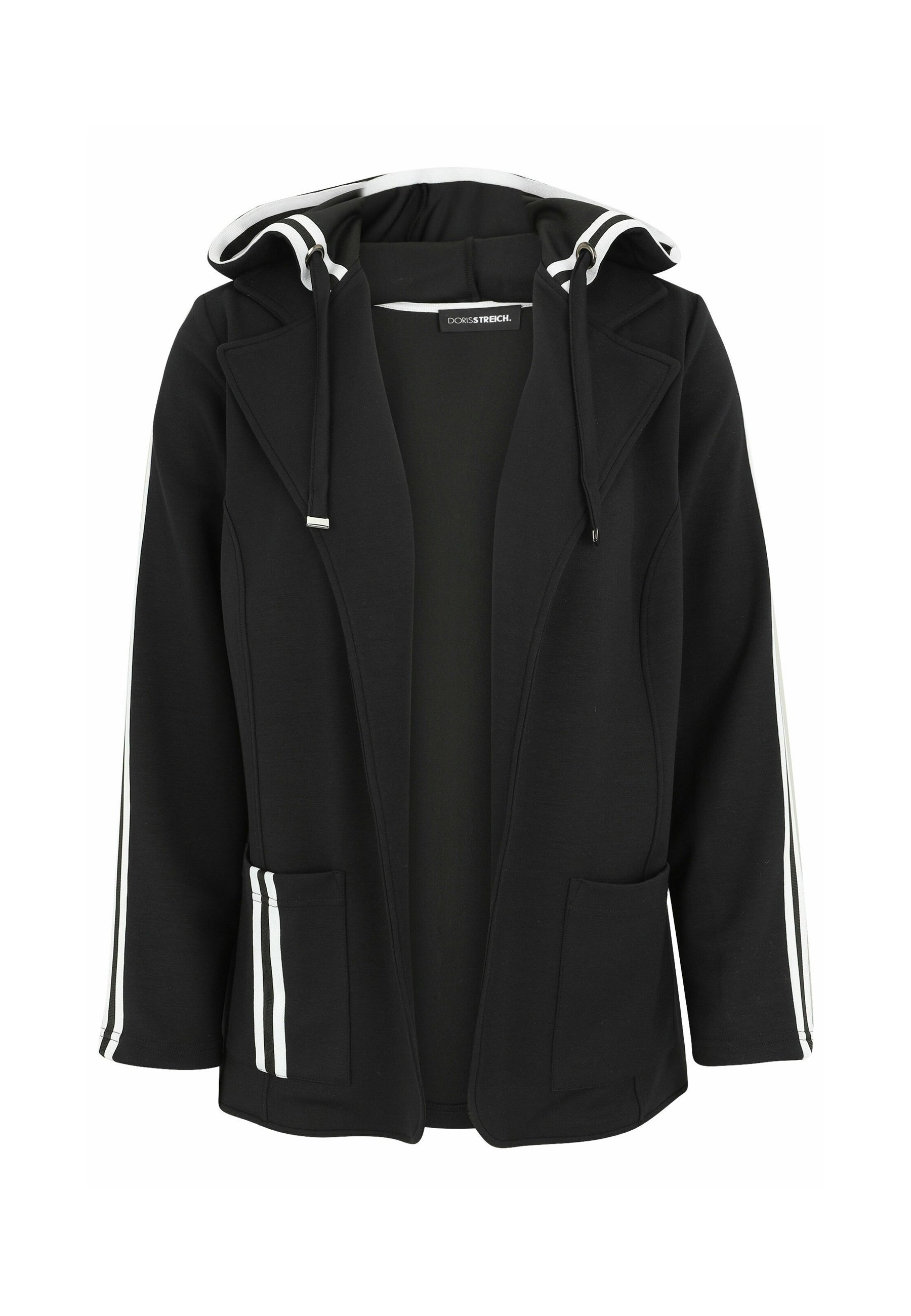 DORIS STREICH Zip-up sweatshirt schwarz/black