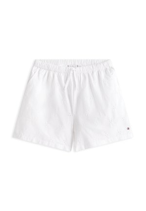 Tommy Hilfiger, BRODERIE ANGLAISE WIDE LEG SHORTS - Shortsit - white