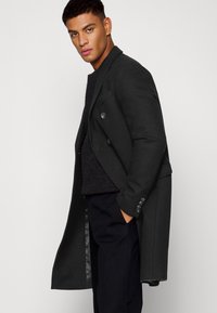 Isaac Dewhirst LONG PEA COAT - Casaco clássico - black