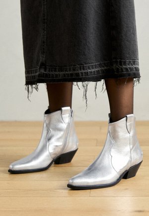 RIDER - Cowboy-/Bikerlaarsjes - silver