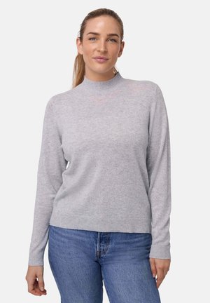 MOCK NECK - Striktrøje - light grey
