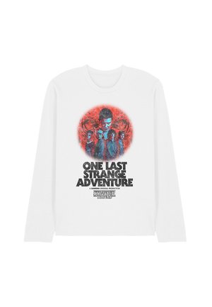 STRANGER THINGS  ONE LAST ADVENTURE POSTER - Long sleeved top - white