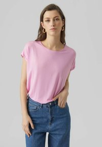 Vero Moda - VMAVA PLAIN - Lihtne T-särk - bonbon Väikepilt 1