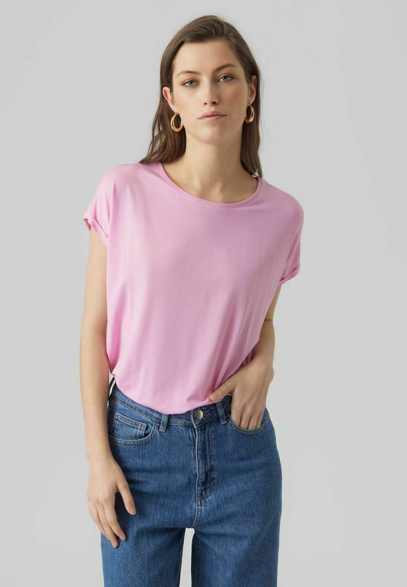 Vero Moda - VMAVA PLAIN - Lihtne T-särk - bonbon, Suurenda