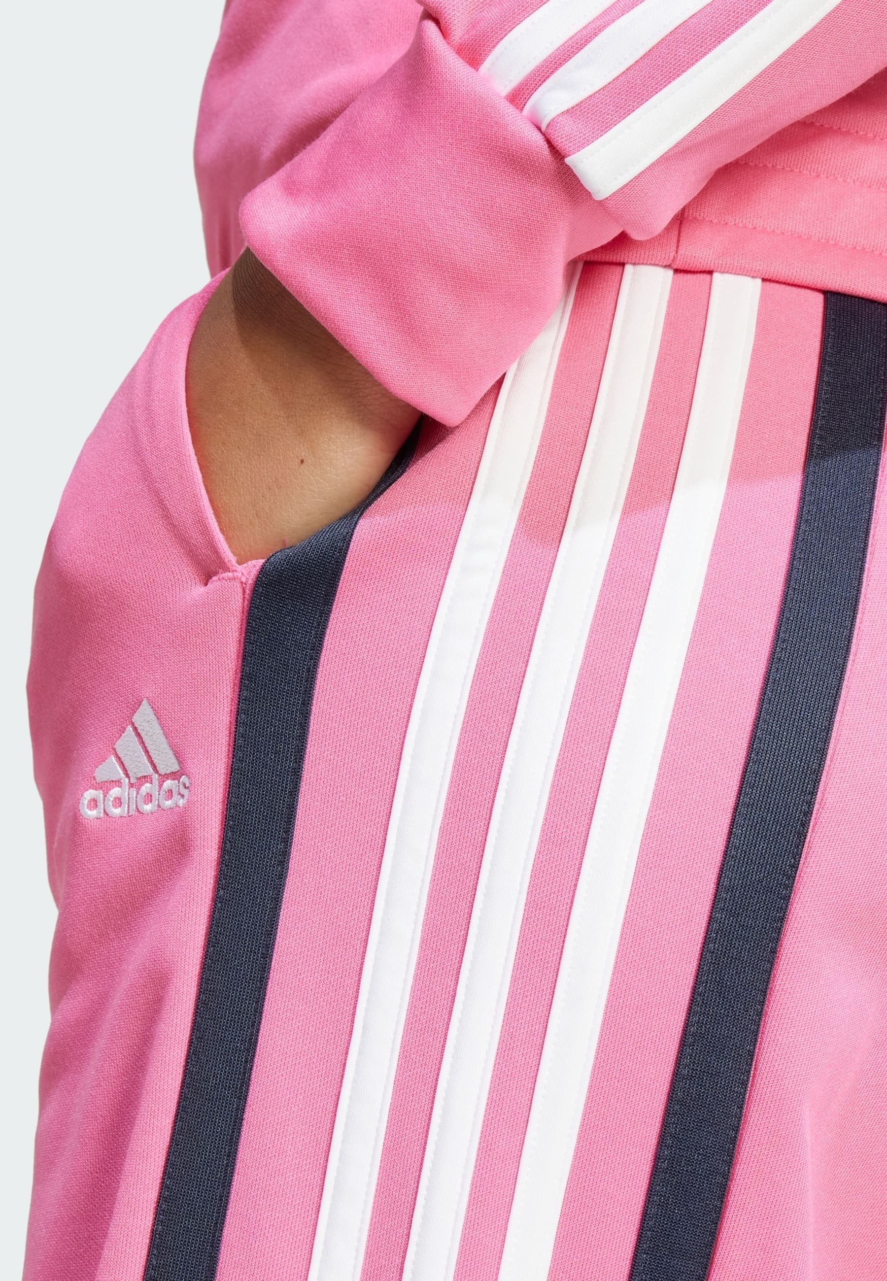 dark pink adidas tracksuit