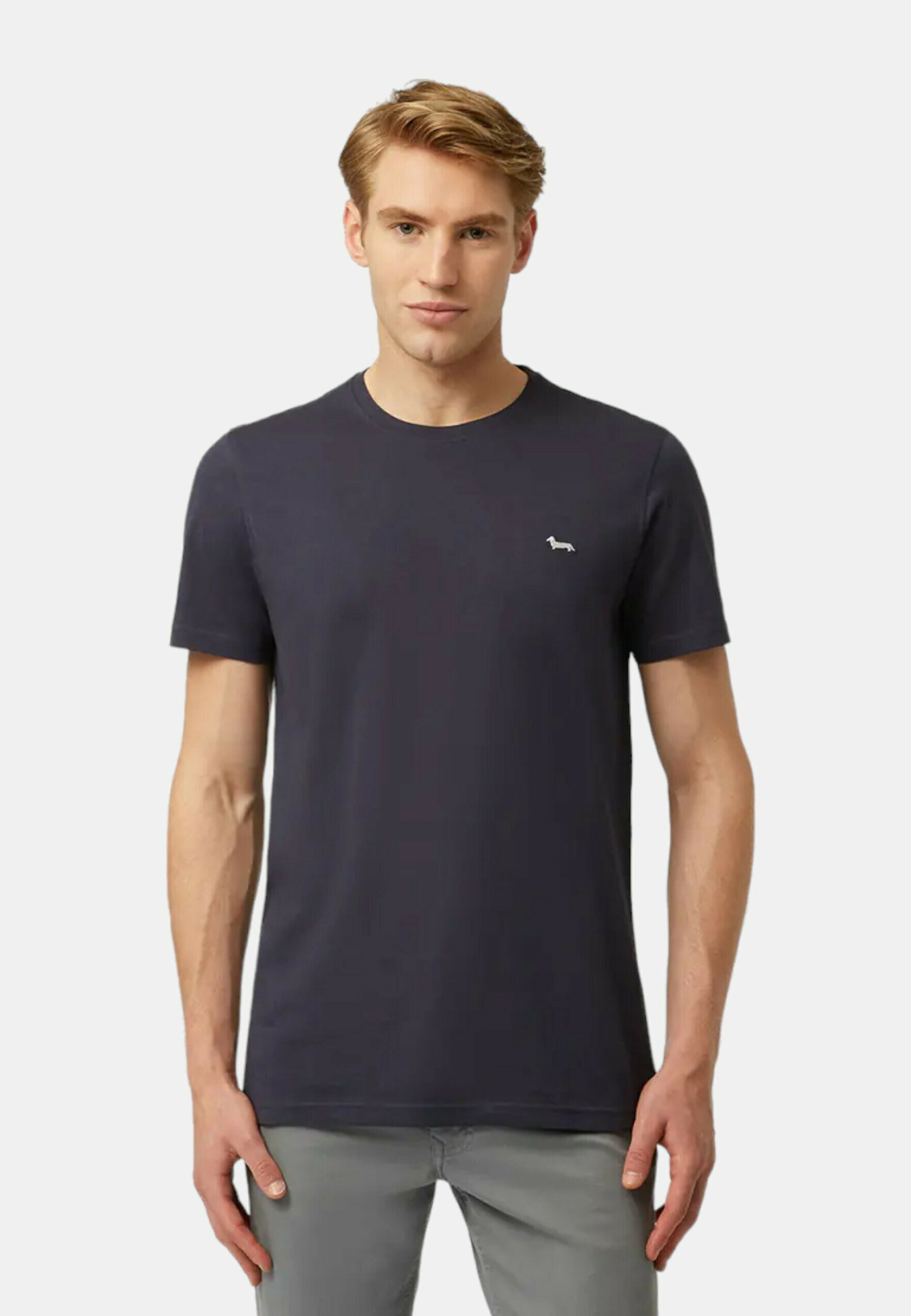 Harmont Blaine MANICA CORTA T-shirt basic dark blue/blu