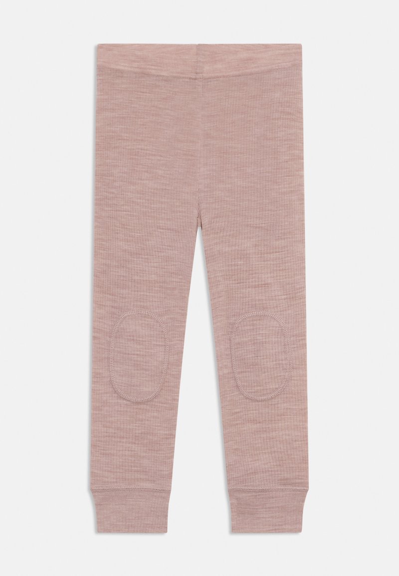 Roza rebraste legice s krožnimi kolenskimi zaščitami in tesnimi manšetami. Narejene iz mehkega, teksturiranega materiala. Gladek pas, oblikovana slim fit zasnova.